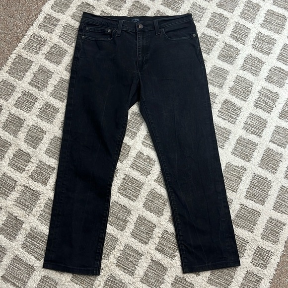 JCrew Factory Straight-fit flex jean in shadow wash 31 short - Picture 2 of 5